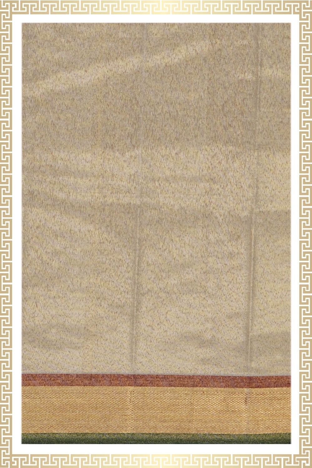 Image of Kanchi Tissue Silk Traditional Dhoti With Kanduva (8 X 4)