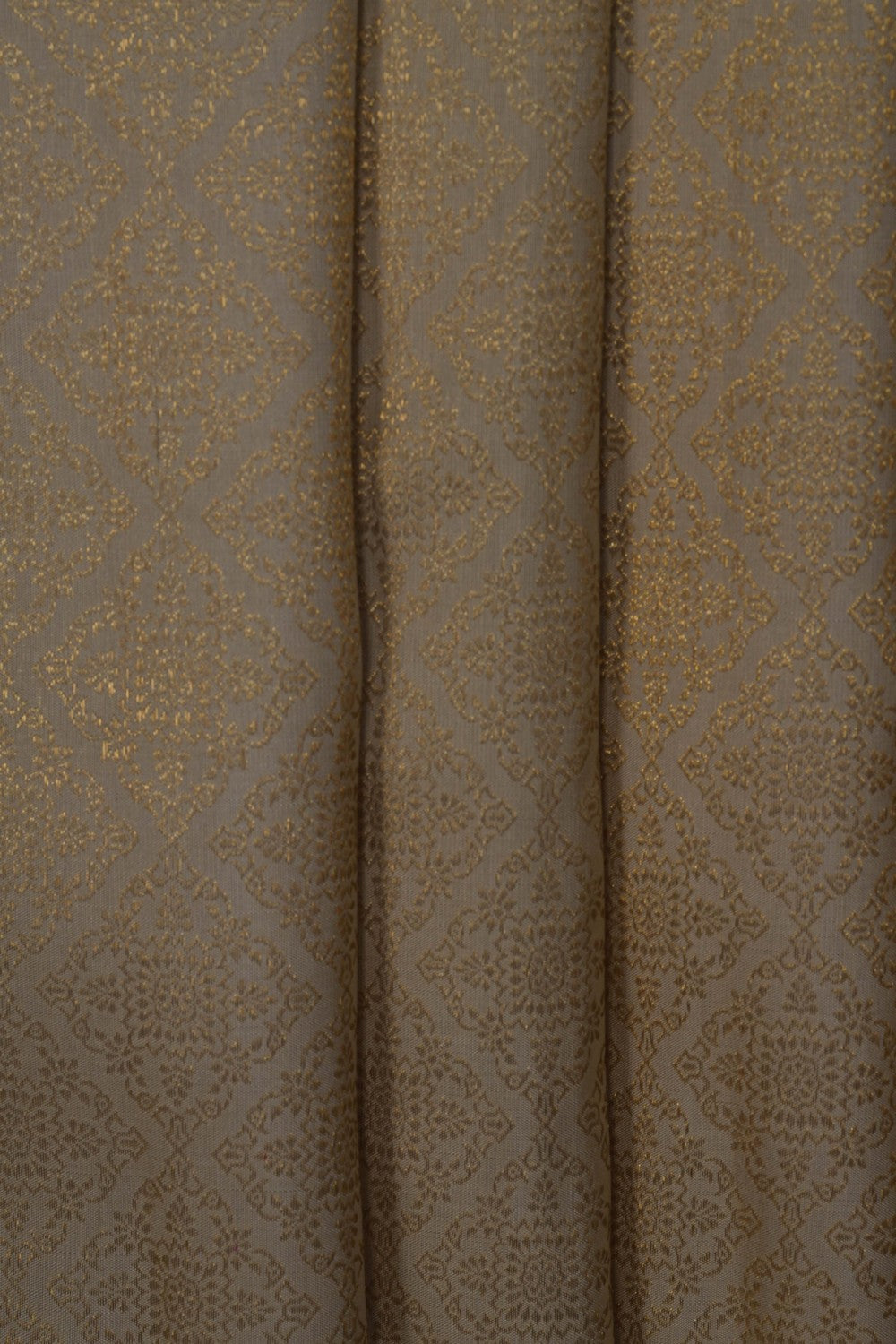 Image of Kanjivaram Silk Brocade Off-White Saree