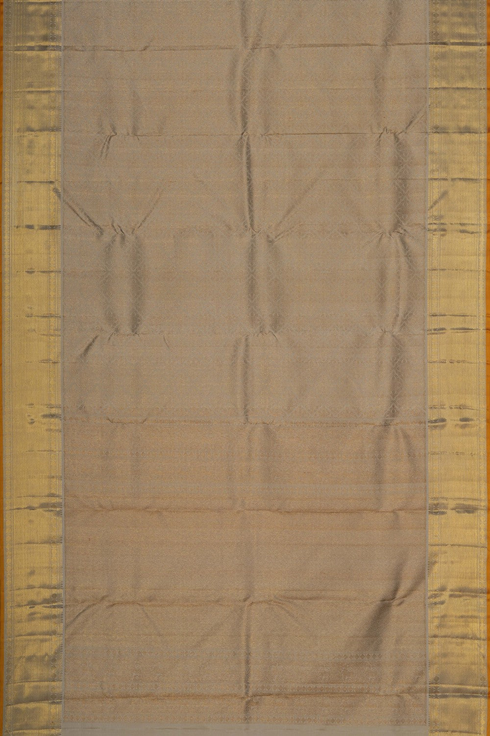 Image of Kanjivaram Silk Brocade Off-White Saree