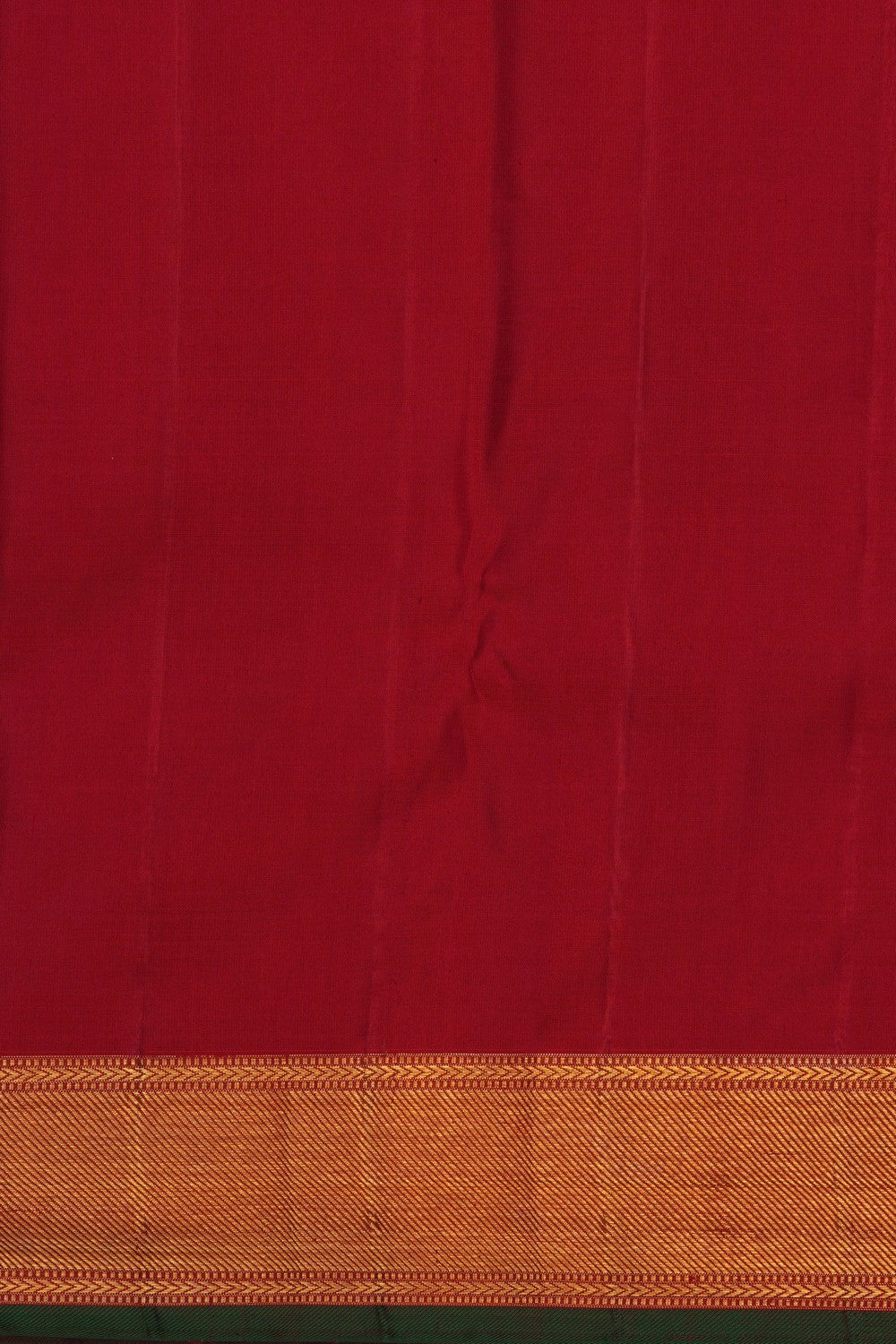 Image of Kanjivaram Silk Brocade Red Saree