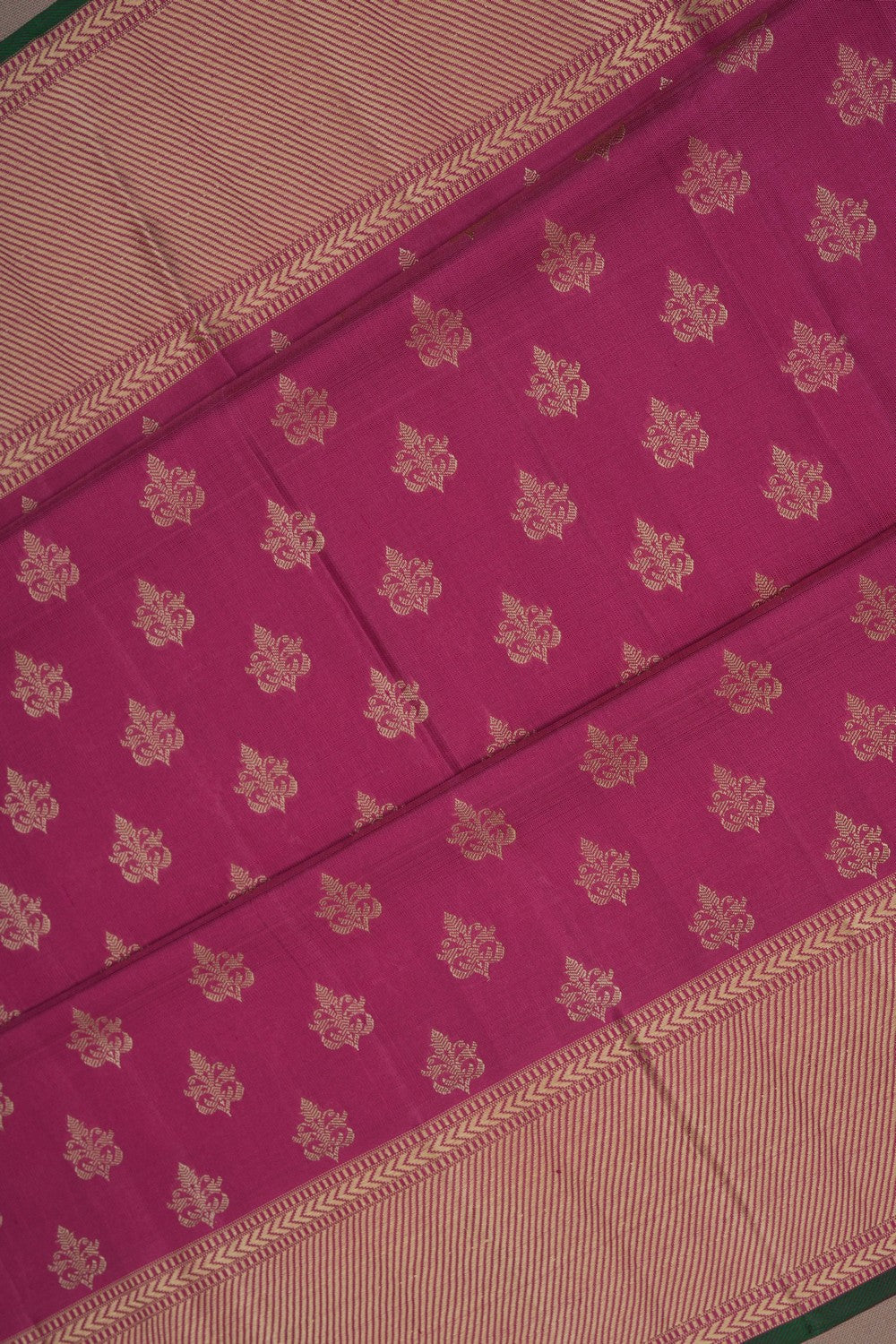 Image of Kanjivaram Silk Pink Saree