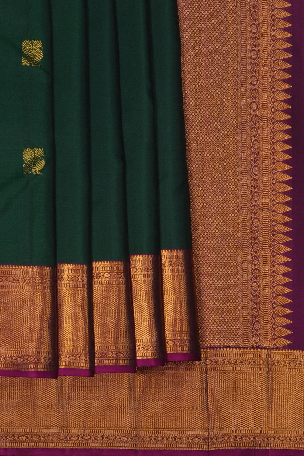 Image of Arani Silk Green Saree