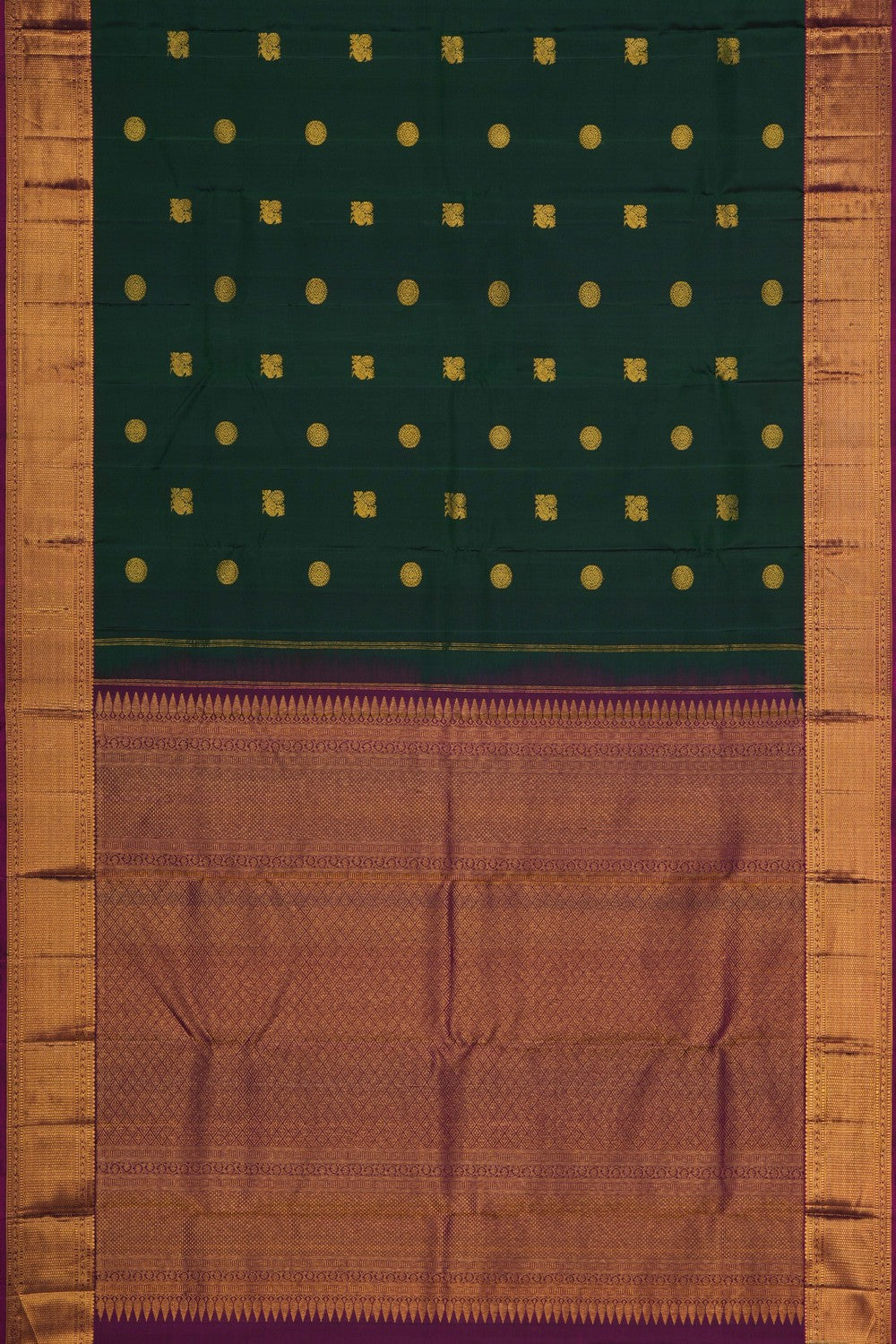 Image of Arani Silk Green Saree