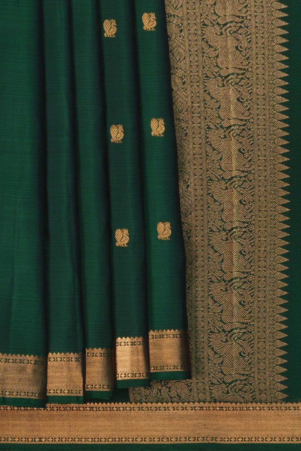 Image of Arani Silk Green Saree