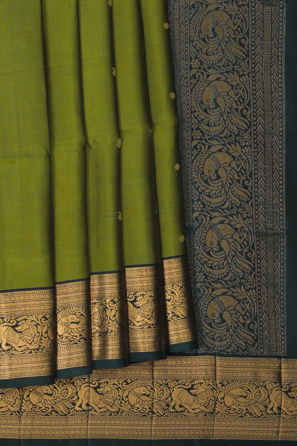 Image of South Silk Green Saree