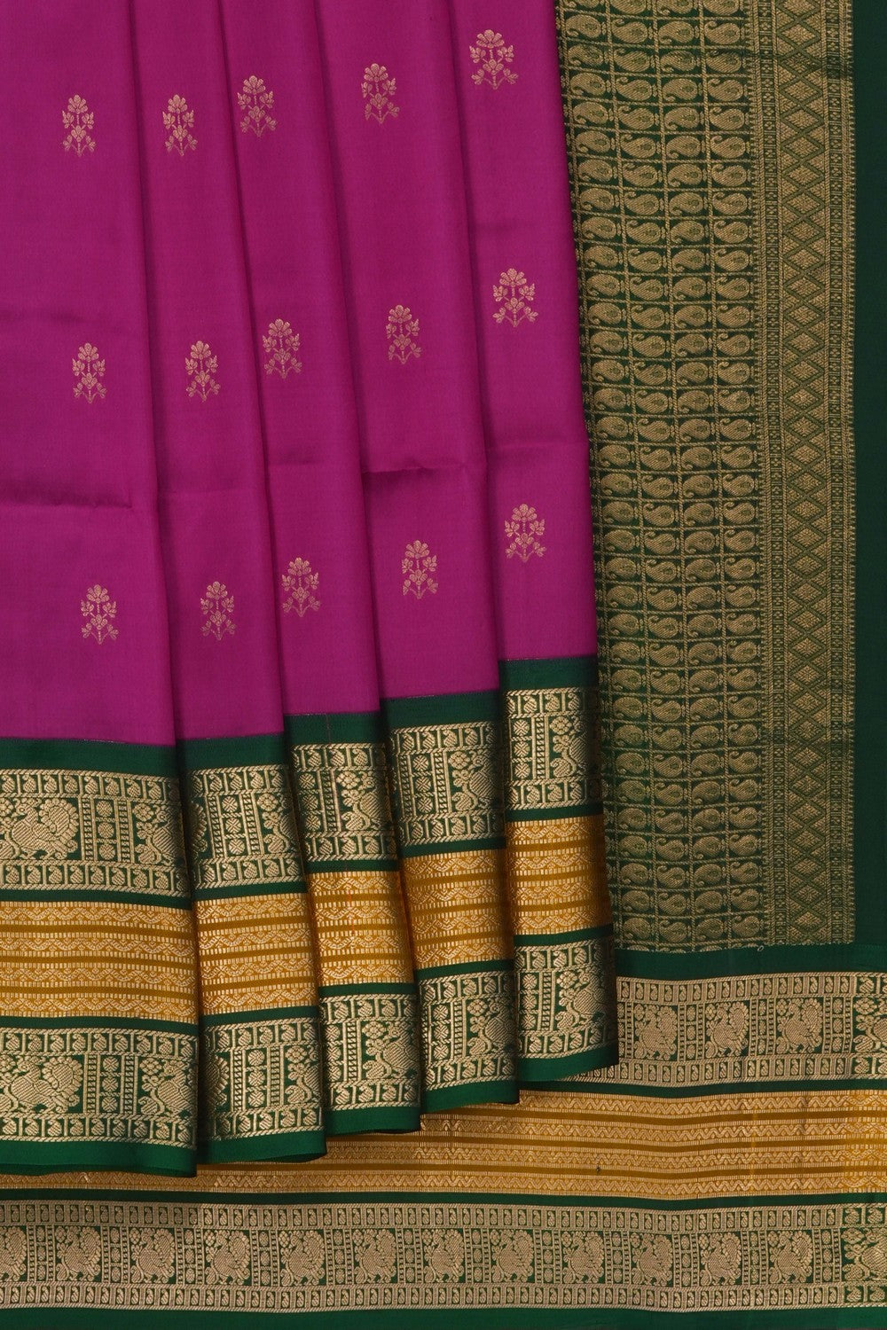 Image of South Silk Magenta Saree