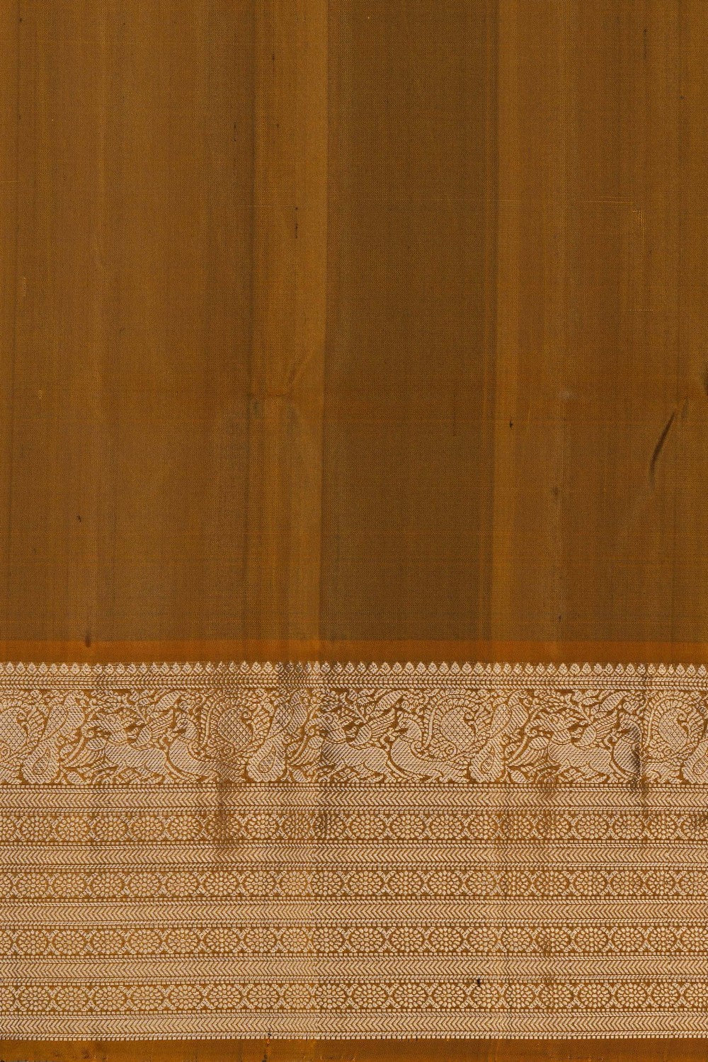 Image of South Silk Dark Brown Saree