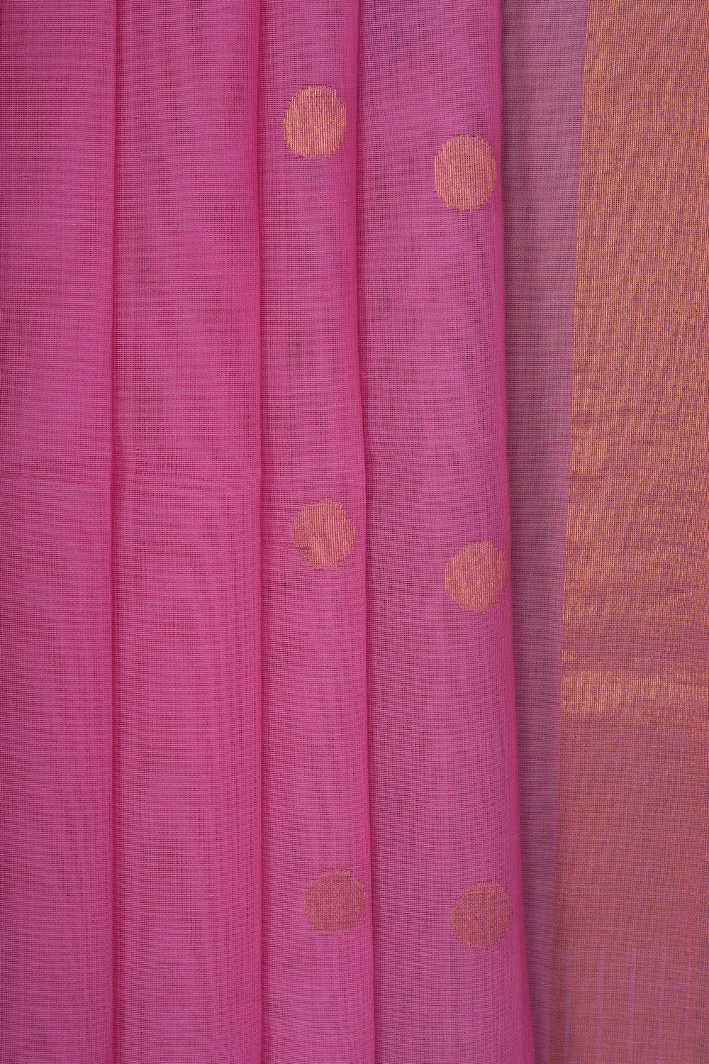 Image of Ponduru Cotton Pink Saree