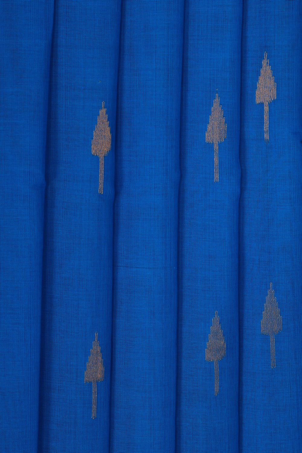 Image of Ponduru Cotton Blue Saree