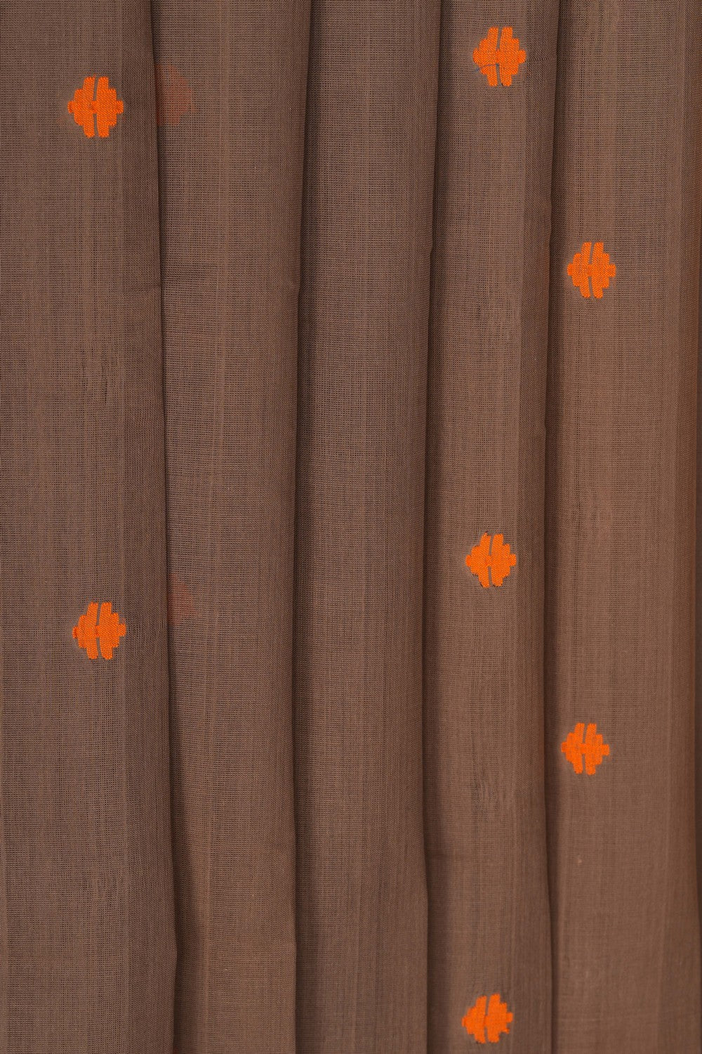 Image of Ponduru Cotton Brown Saree