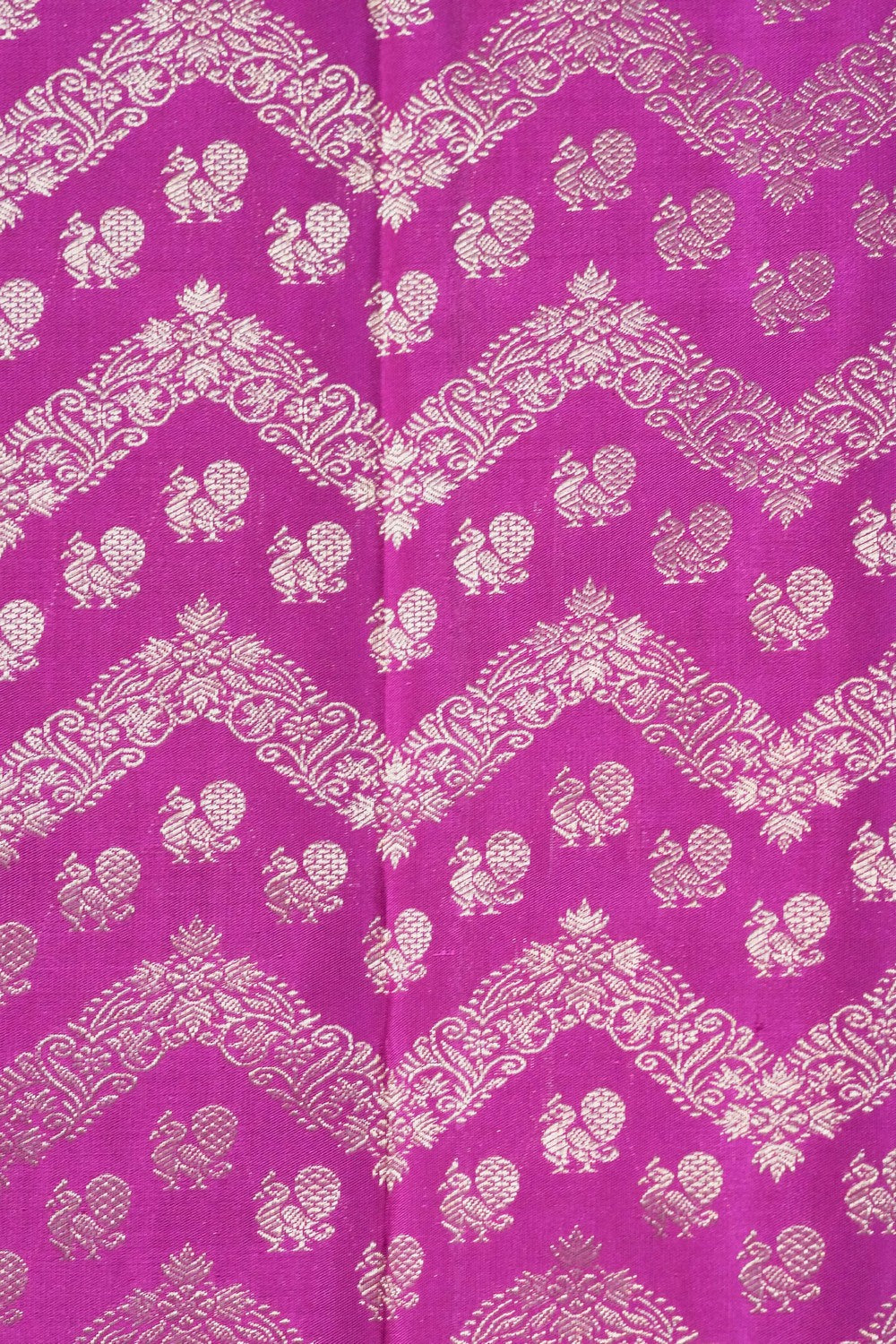 Image of Kanjivaram Silk Brocade Purple Saree