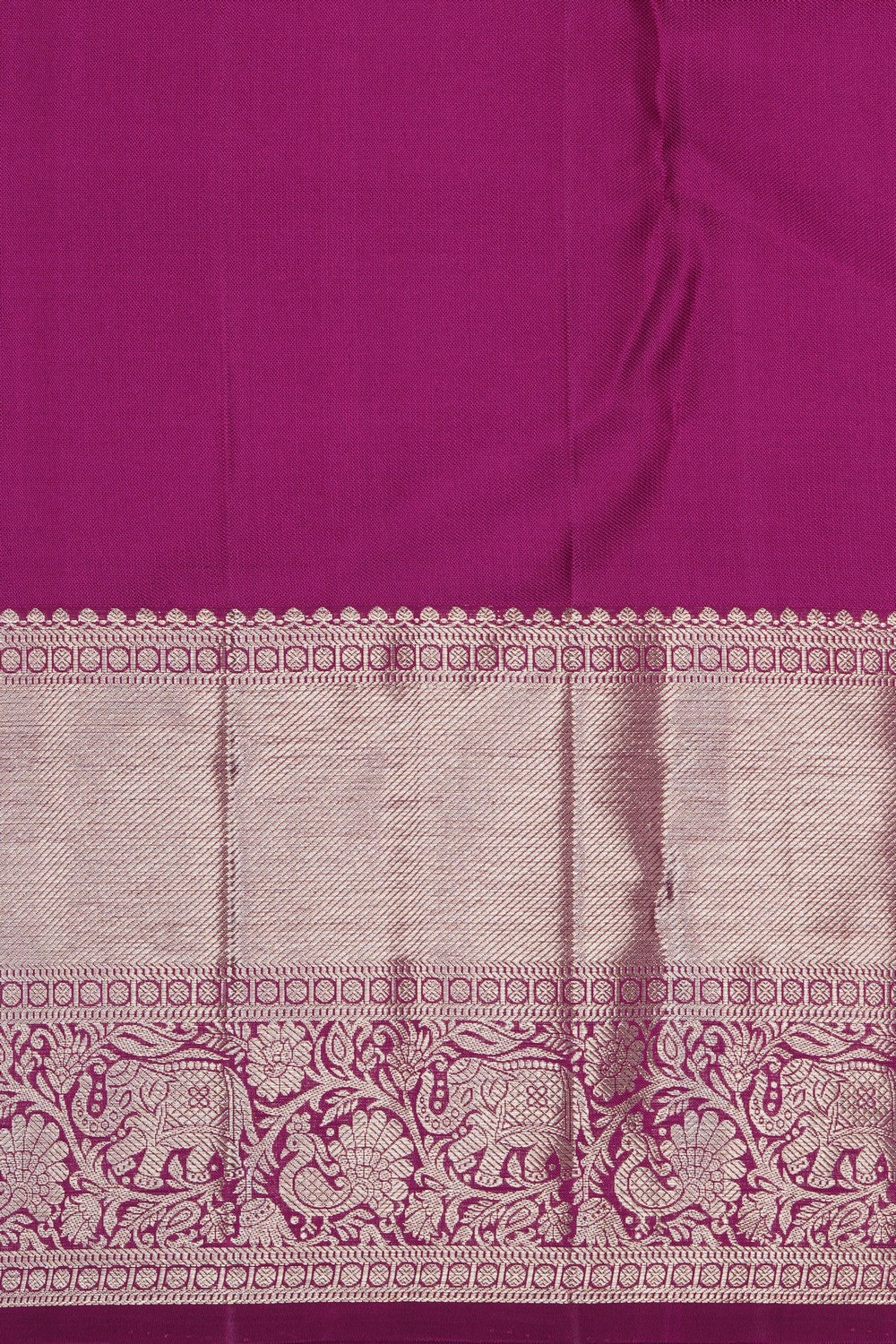 Image of Kanjivaram Silk Brocade Purple Saree