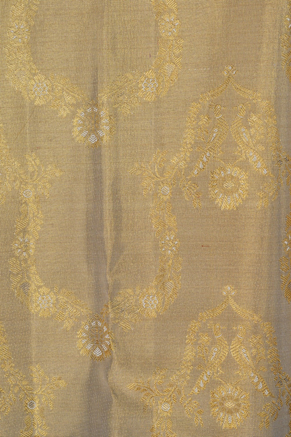 Image of Kanjivaram Silk Tissue Brocade Saree