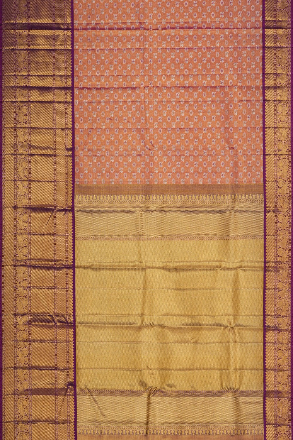 Image of Kanjivaram Silk Tissue Brocade Saree