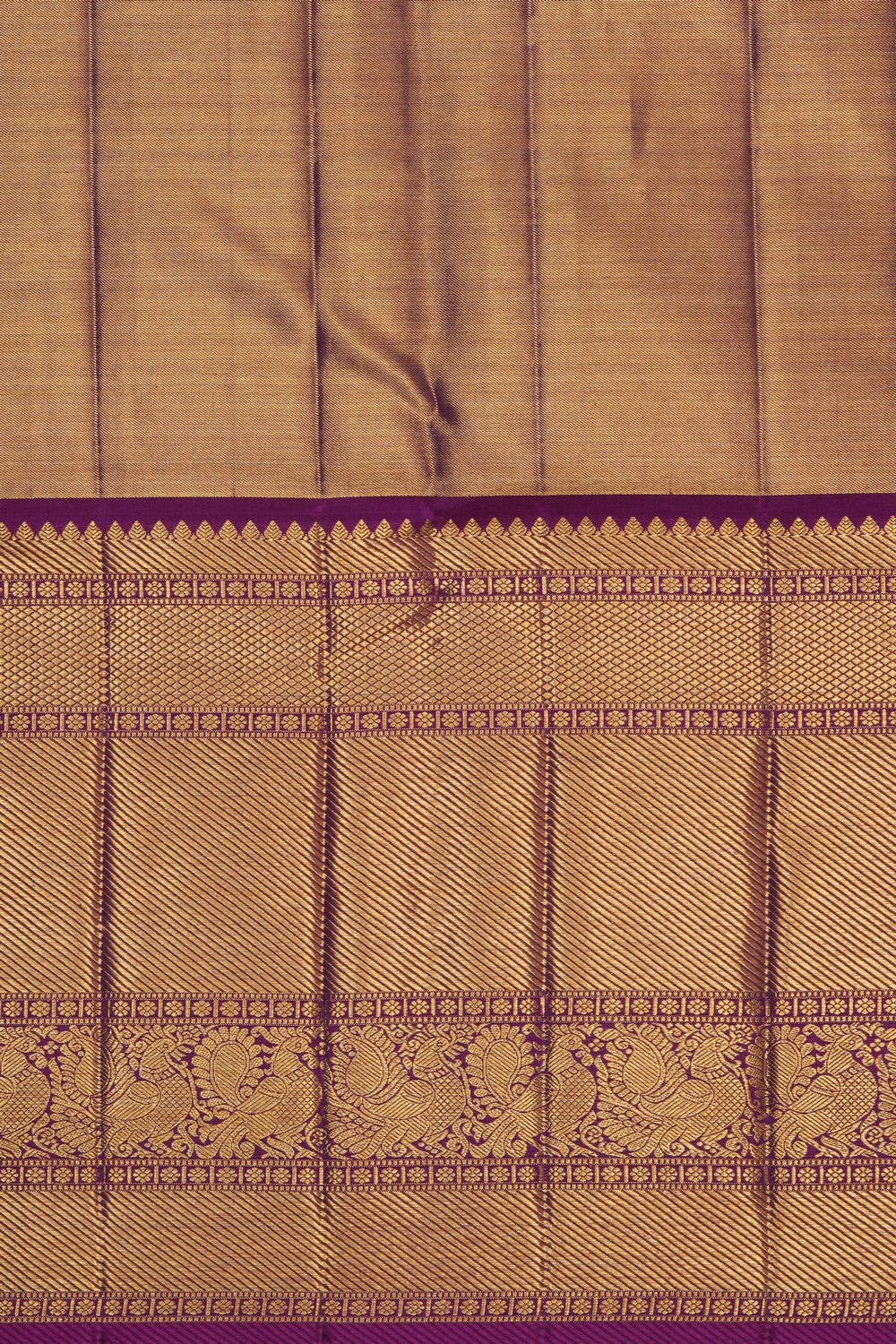 Image of Kanjivaram Silk Tissue Brocade Saree