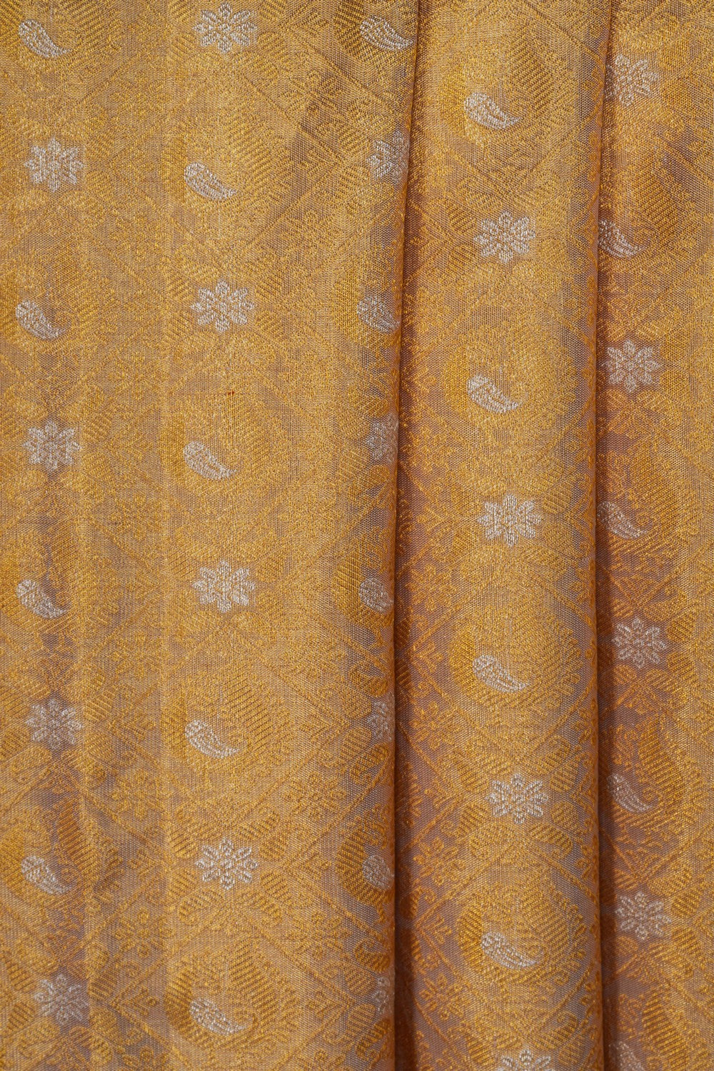 Image of Kanjivaram Silk Tissue Brocade Saree