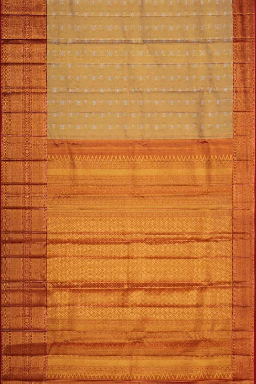 Image of Kanjivaram Silk Tissue Brocade Saree