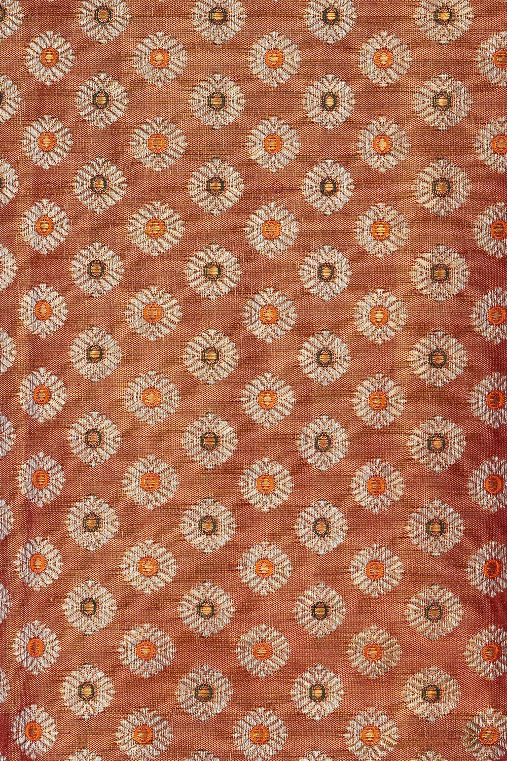 Image of Kanjivaram Silk Tissue Brocade Saree