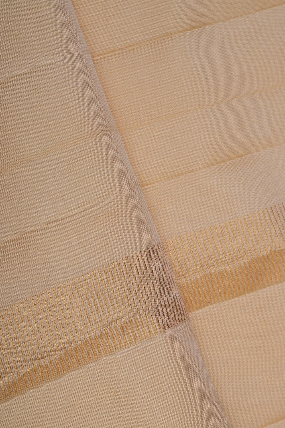 Image of Kanchi Silk Cream Traditional Dhoti With Kanduva (8 X 4)
