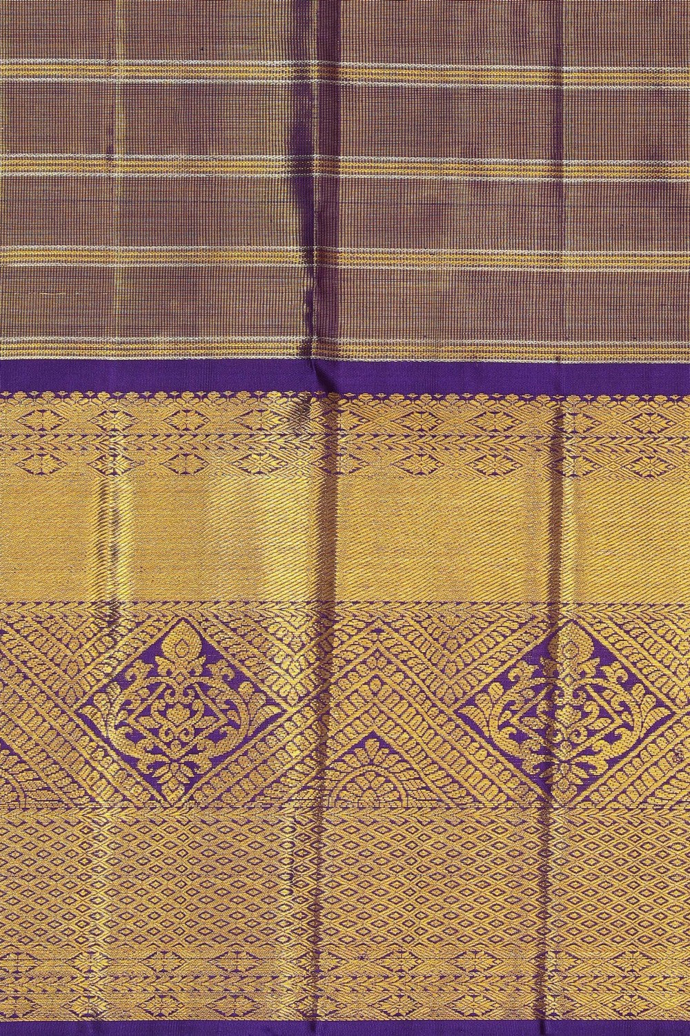 Image of Kanchipattu Pavada Multi-Coloured Unstitched Set
