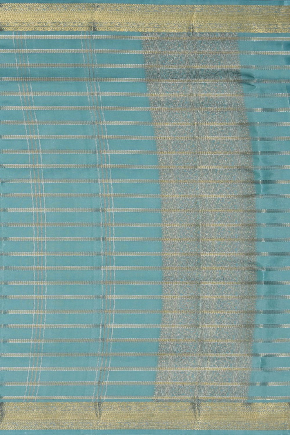 Image of Kanchi Silk Light Blue Traditional Dhoti With Kanduva (8 X 4)