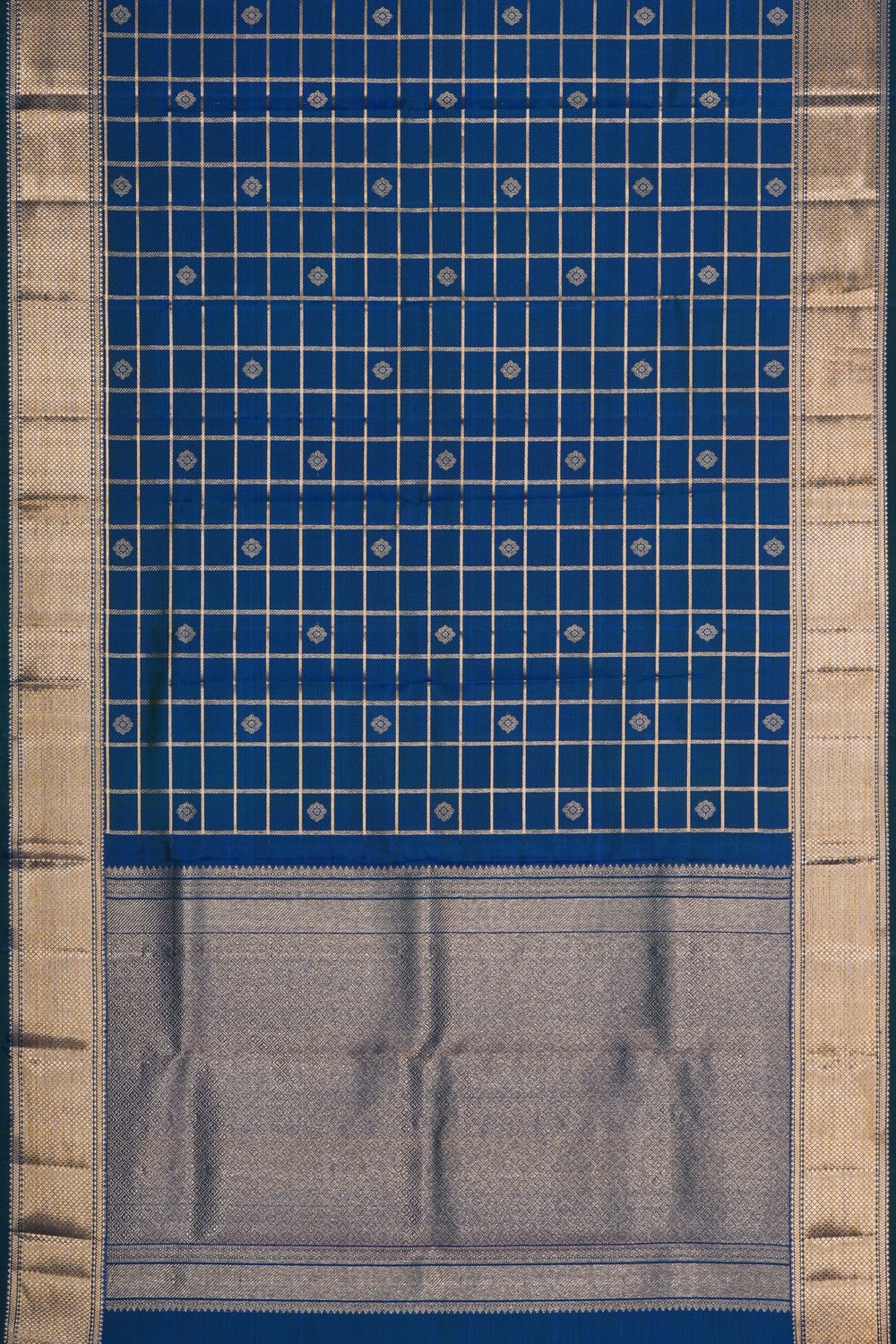 Image of Kanchi Silk Blue Dupatta