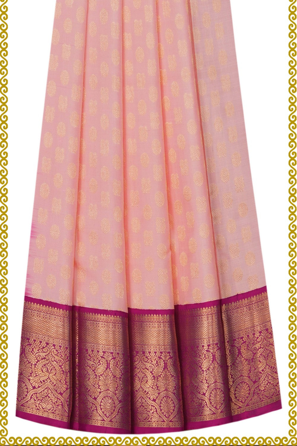 Image of Kanchi Pattu Pavadai Unstitched Set