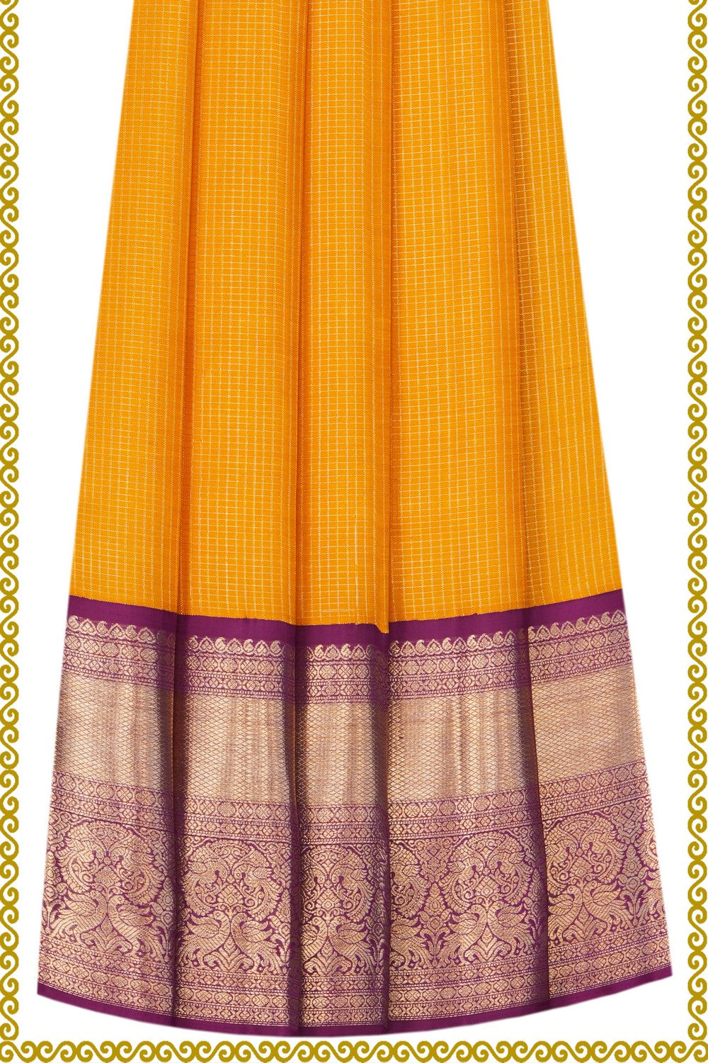 Image of Kanchi Pattu Pavadai Unstitched Set