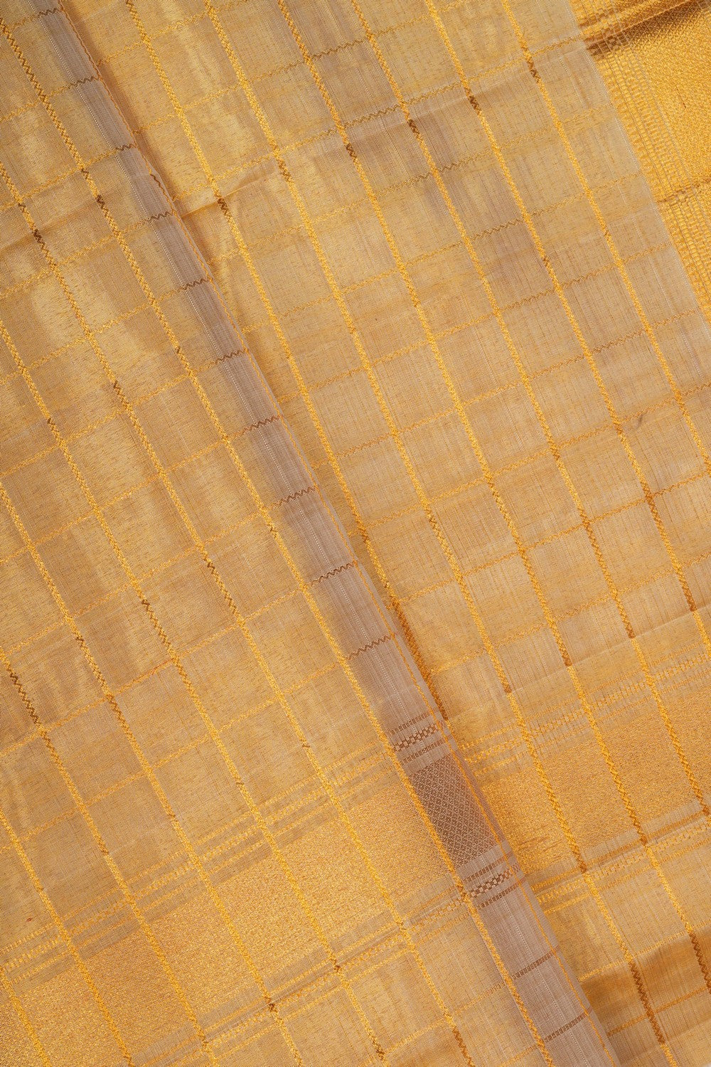 Image of Kanchi Tissue Silk Traditional Dhoti With Kanduva (8 X 4)