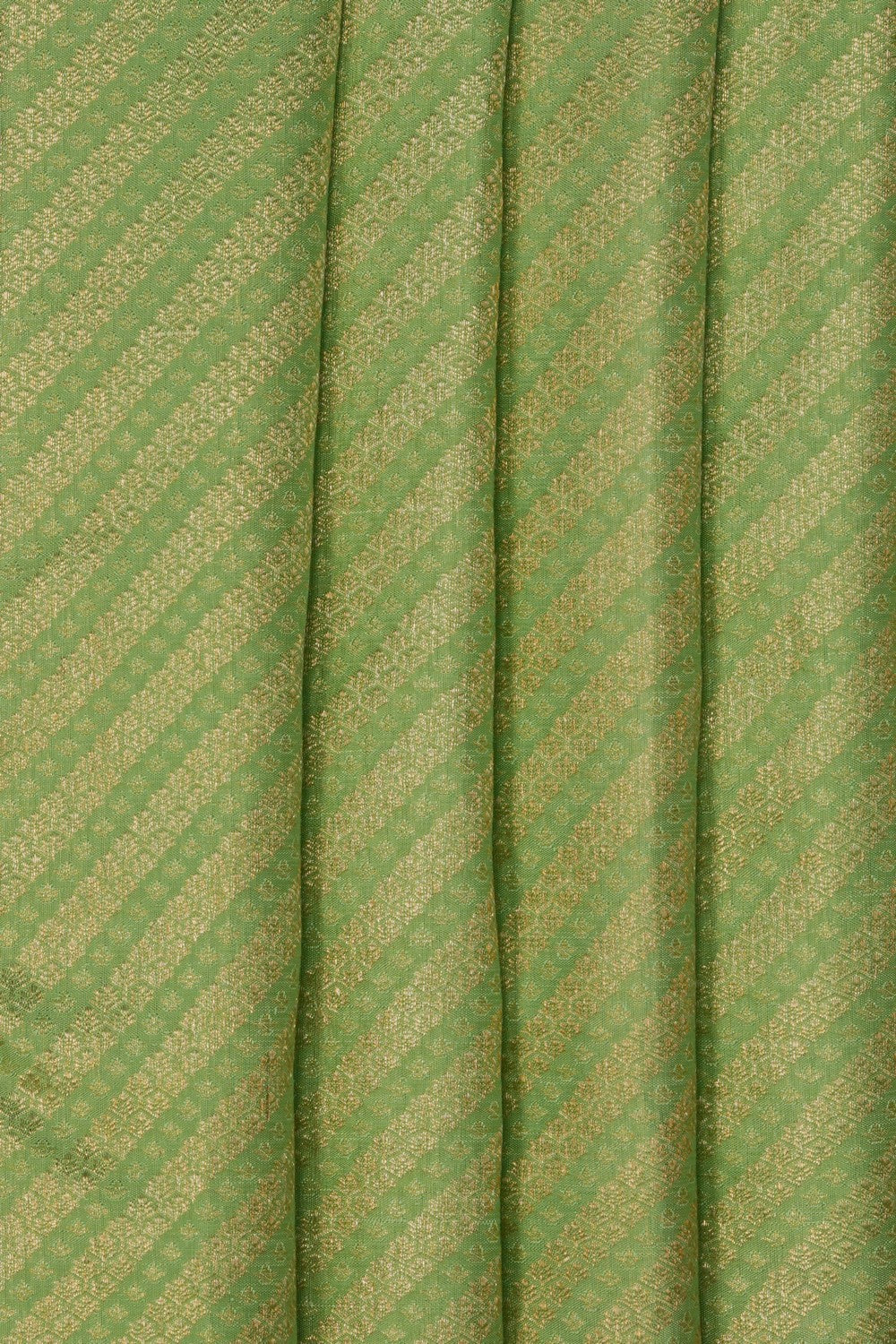 Image of Kanjivaram Silk Brocade Sage Green Saree