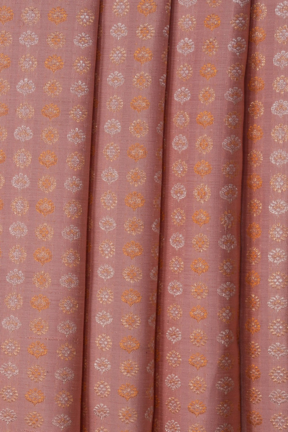 Image of Kanjivaram Silk Brocade Pink Saree