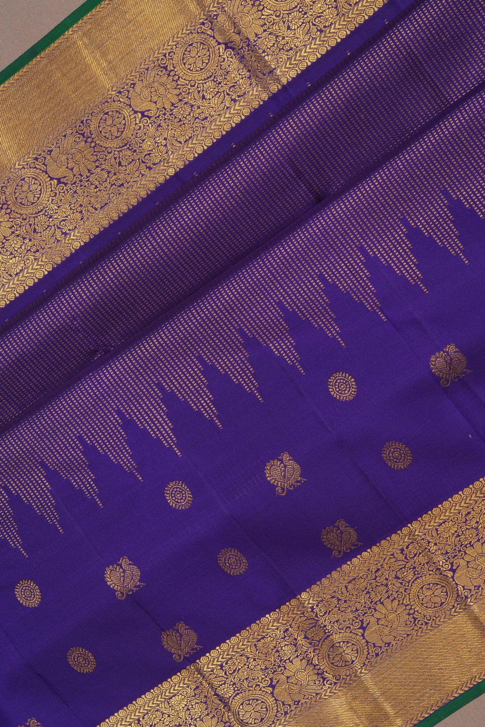 Image of Kanchipattu Silk Dark Blue Saree