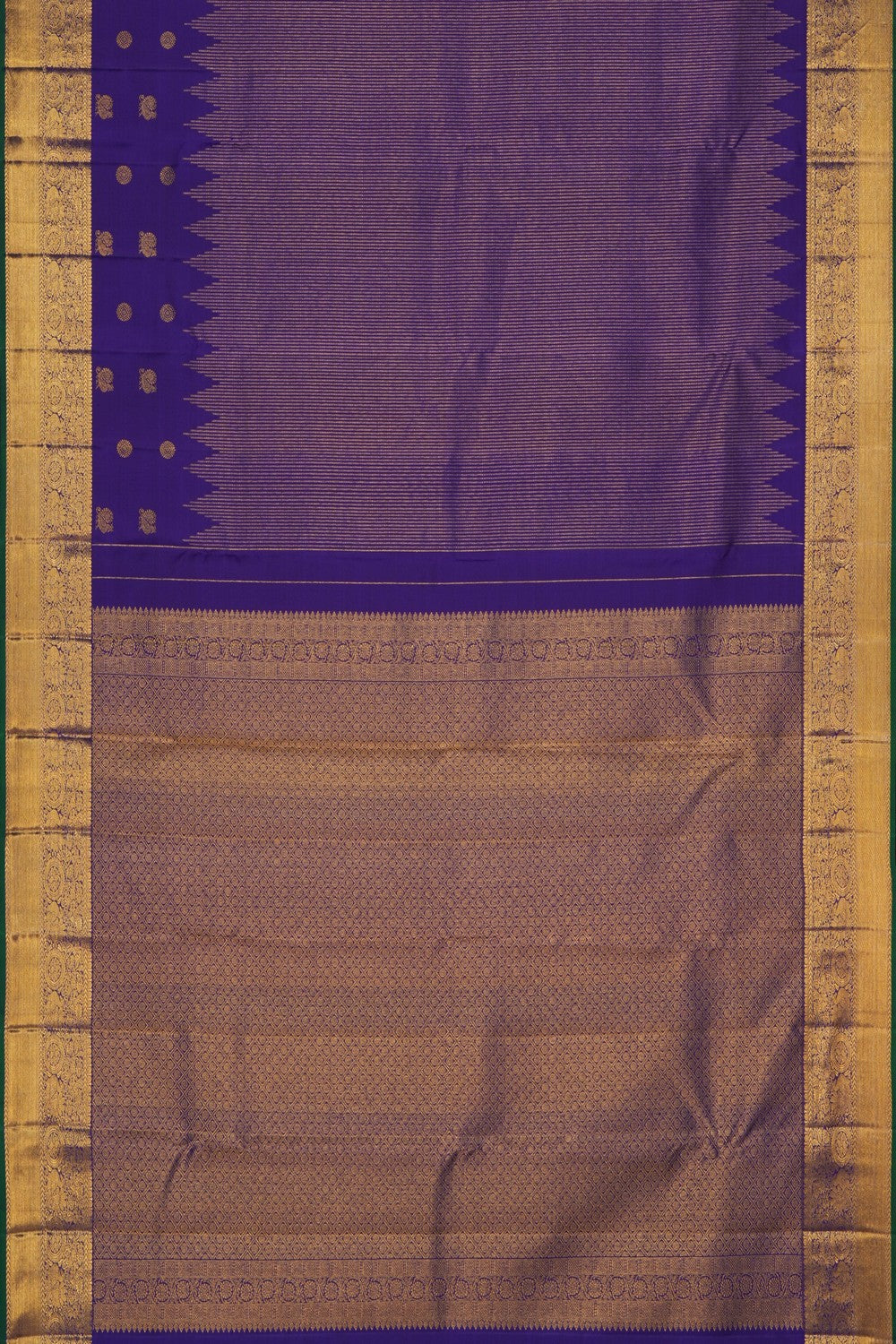 Image of Kanchipattu Silk Dark Blue Saree