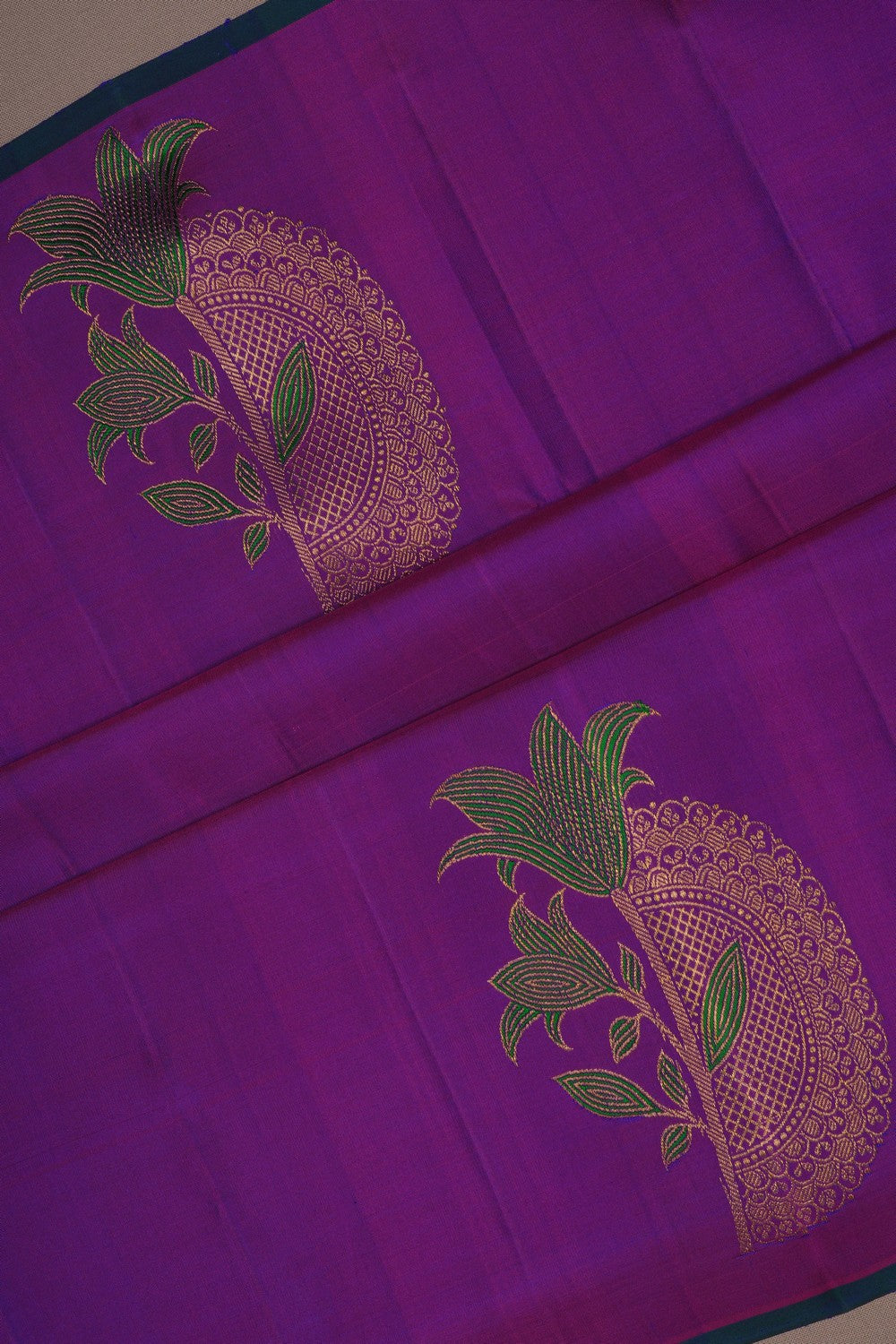 Image of Kanchipattu Silk Purple Saree