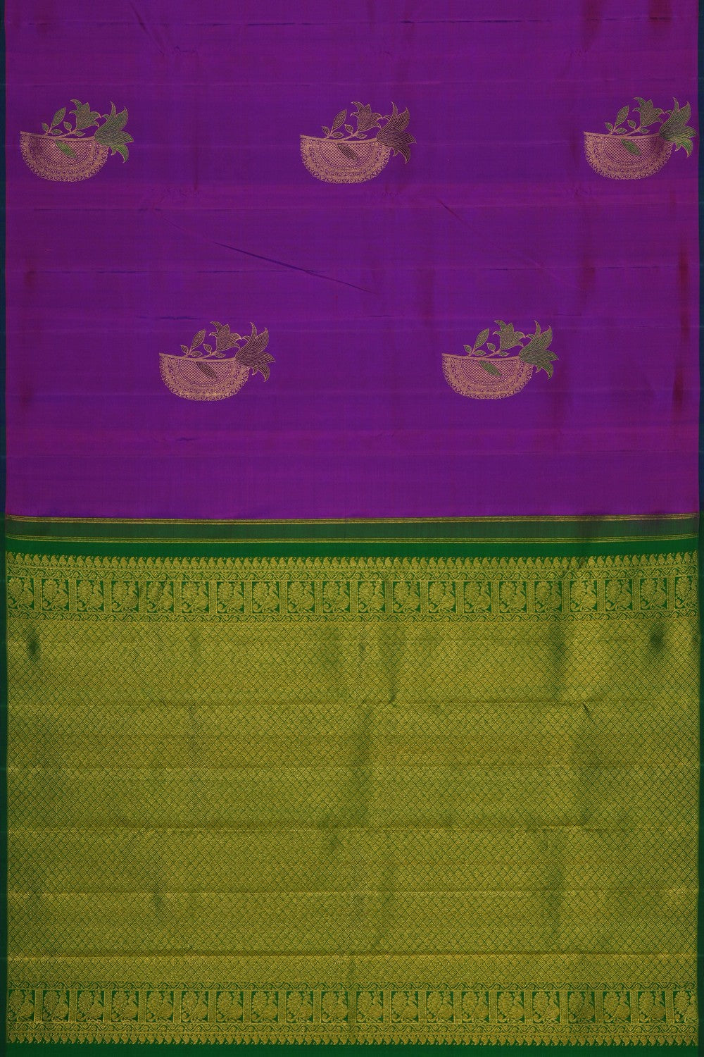 Image of Kanchipattu Silk Purple Saree
