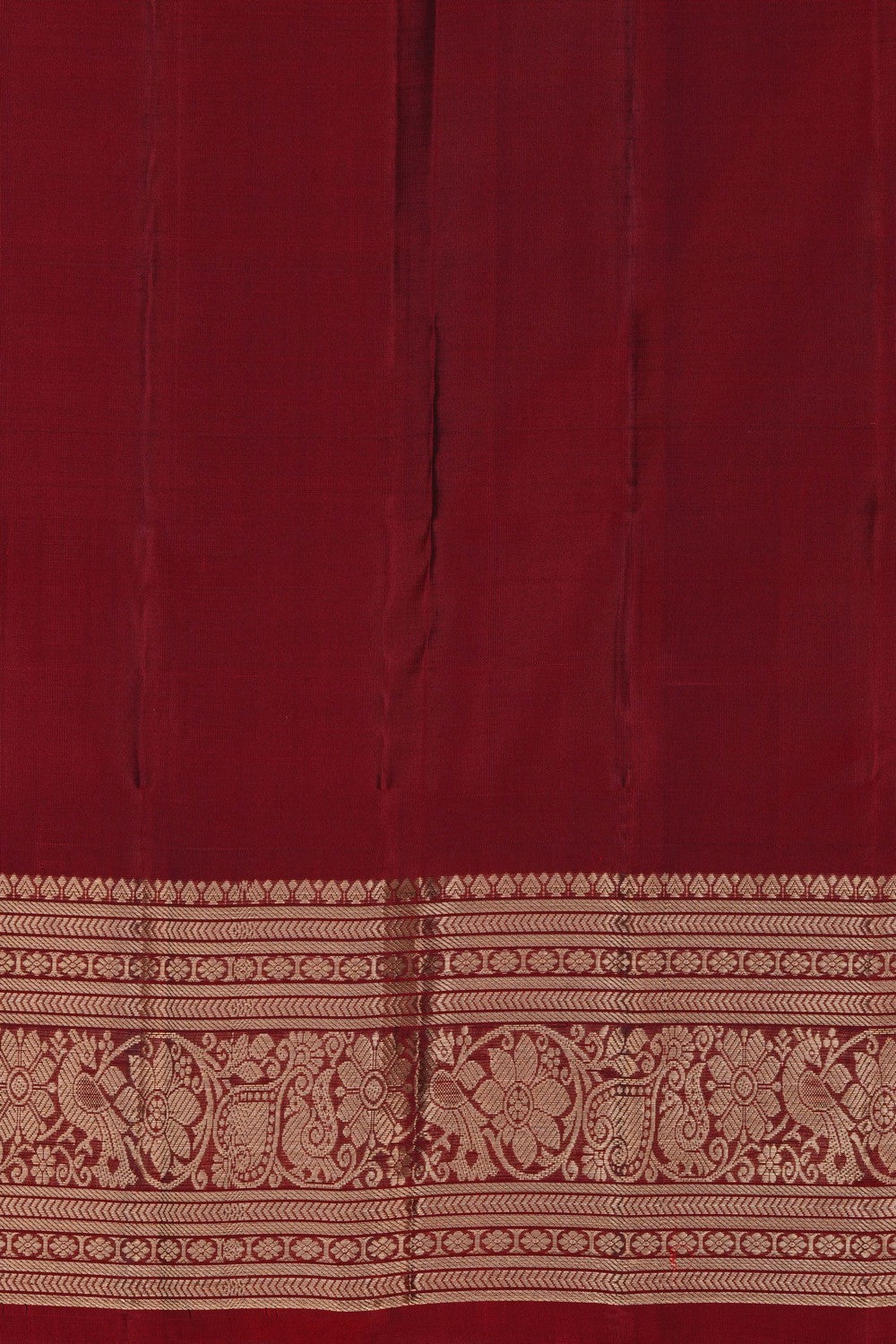 Image of Kanchipattu Silk Bottle Green Saree