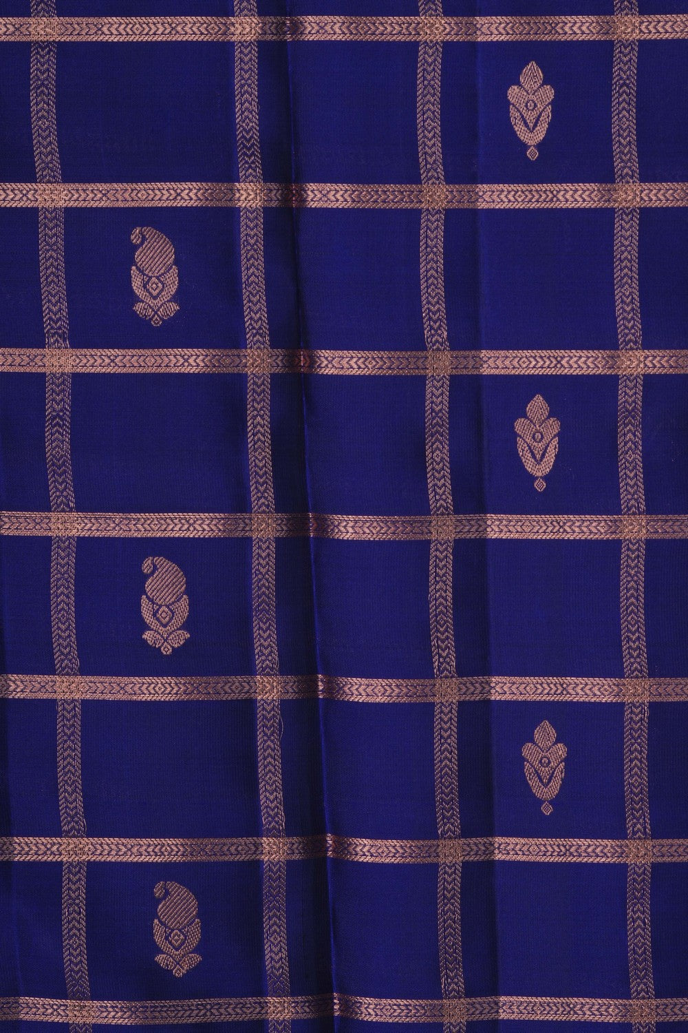 Image of Kanchipattu Silk Dark Blue Saree