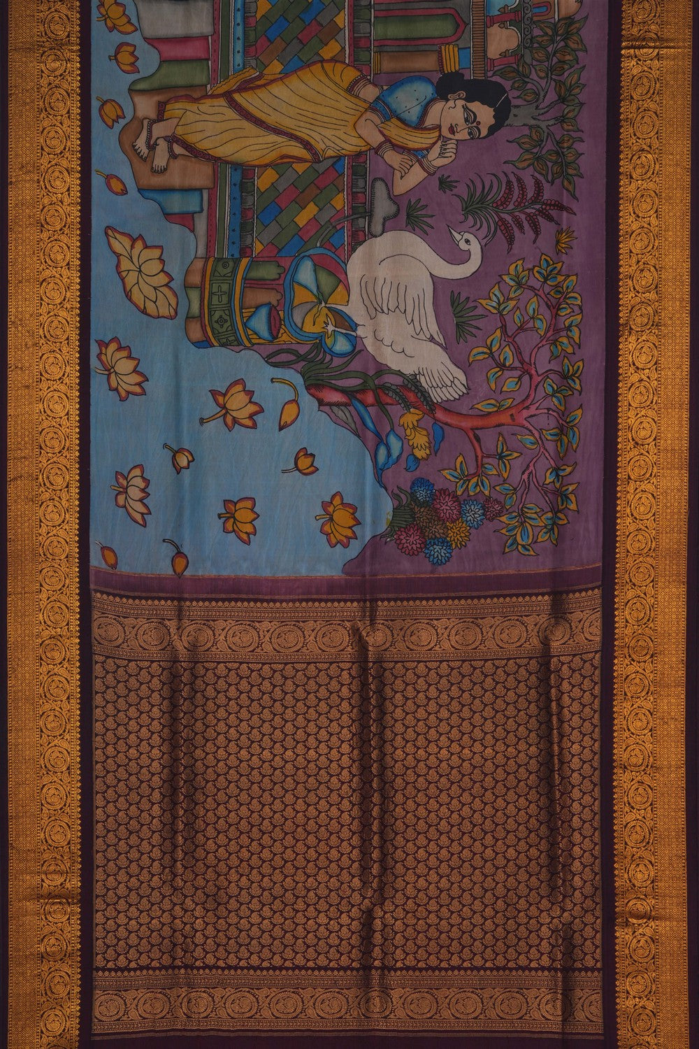 Image of Kalamkari Painting Saree