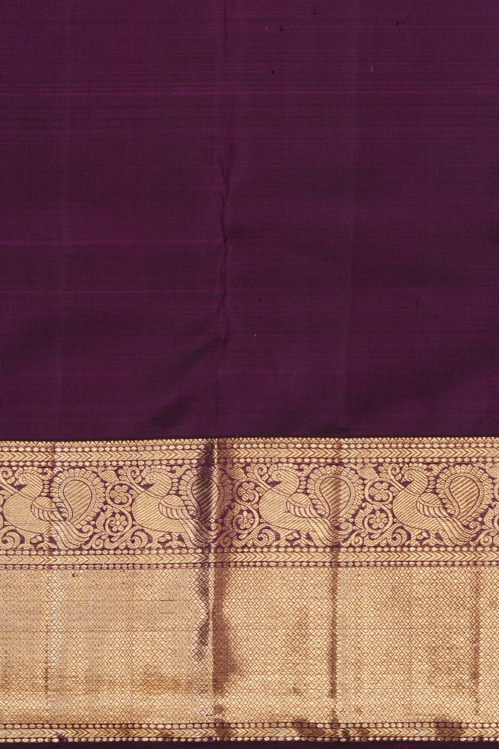 Image of Kanchipattu Silk Dark Purple Saree