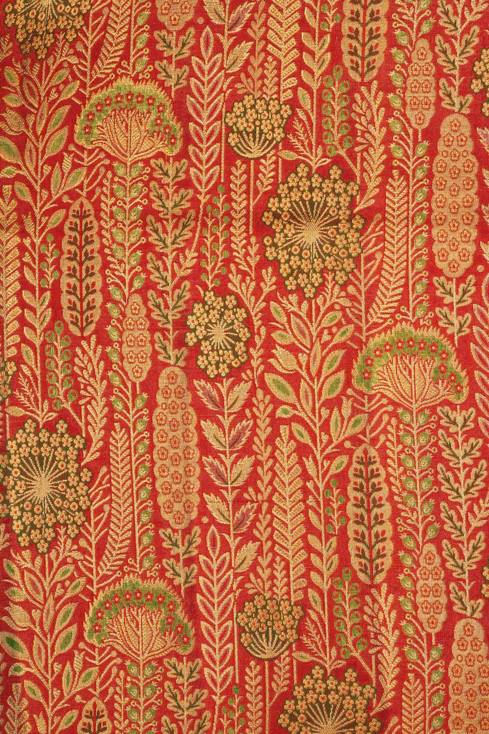 Image of Kanchipattu Tissue Red Saree