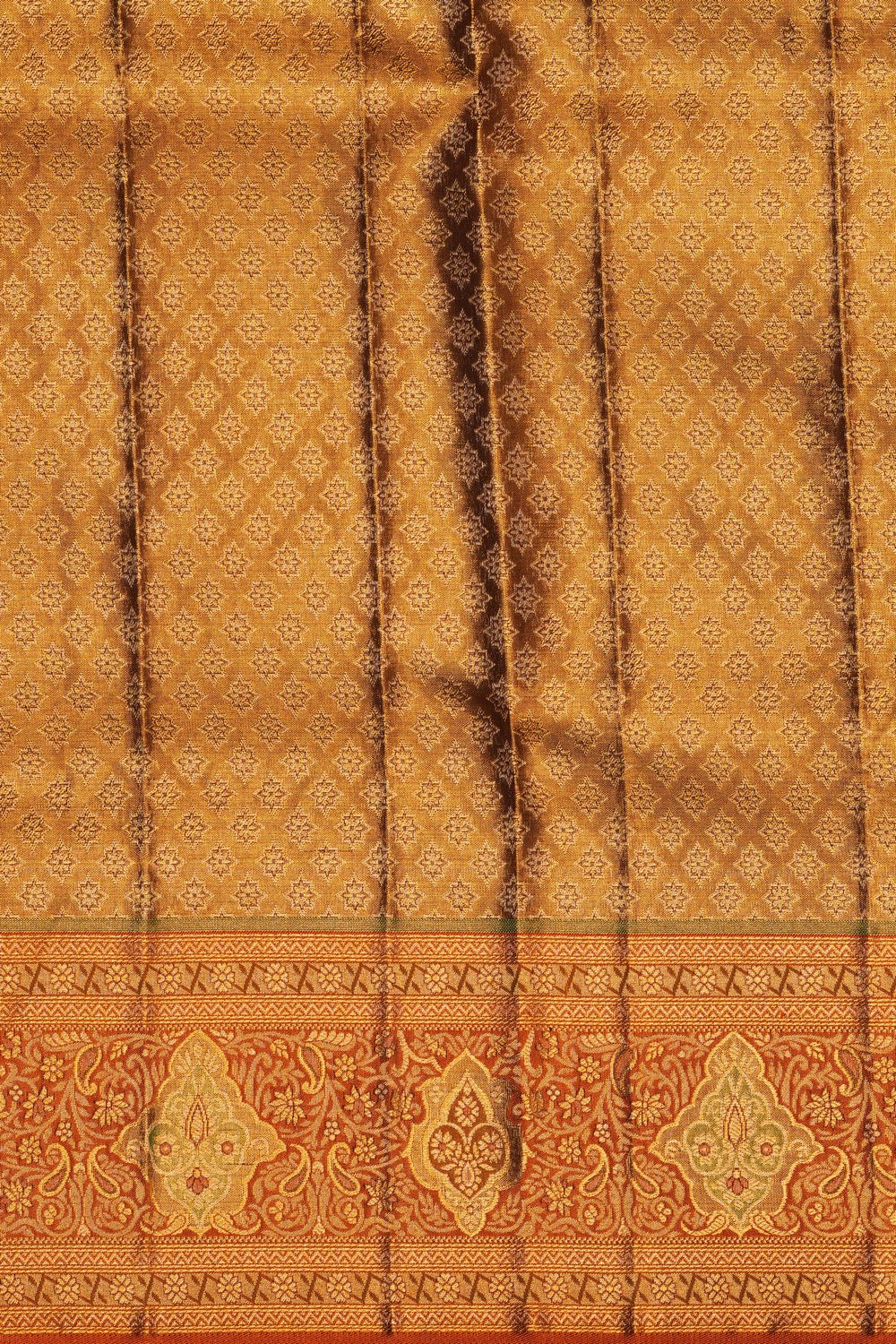 Image of Kanchipattu Tissue Beige Saree