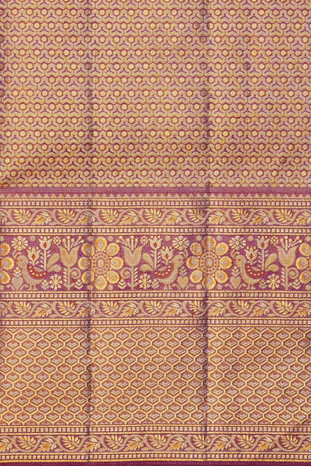 Image of Kanchipattu Tissue Lavender Saree