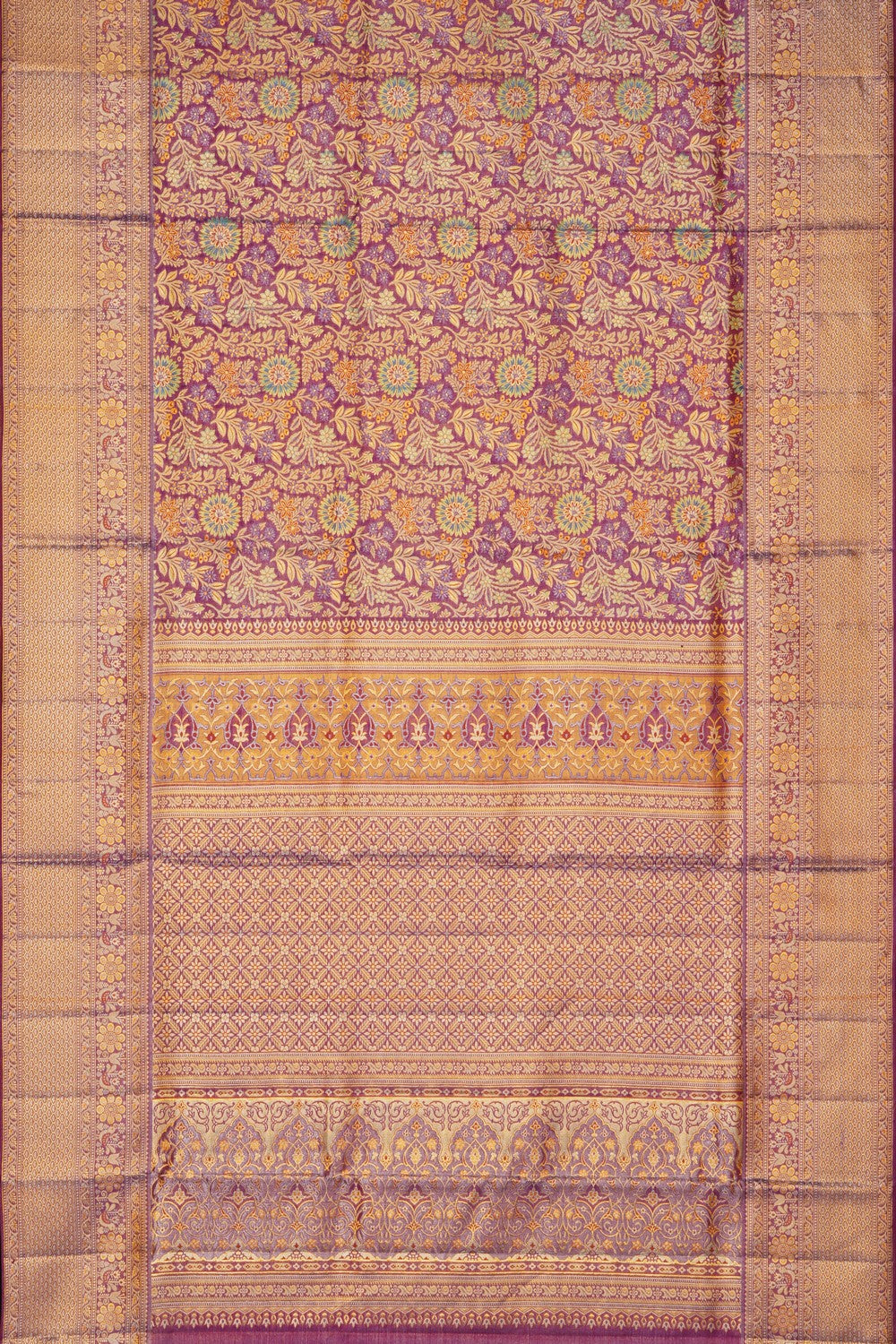 Image of Kanchipattu Tissue Lavender Saree
