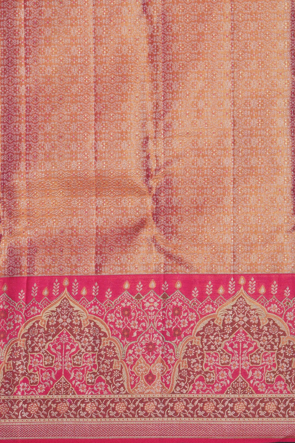 Image of Kanchipattu Tissue Brocade Gold Saree