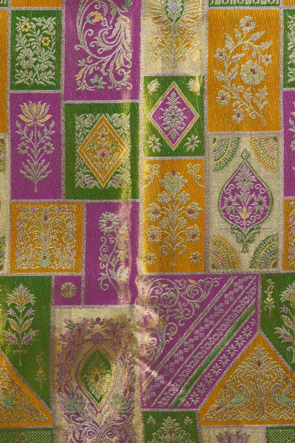 Image of Kanchipattu Tissue Multi-Coloured Saree