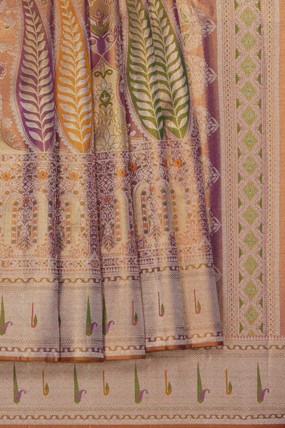 Image of Kanchipattu Tissue Lavender Saree