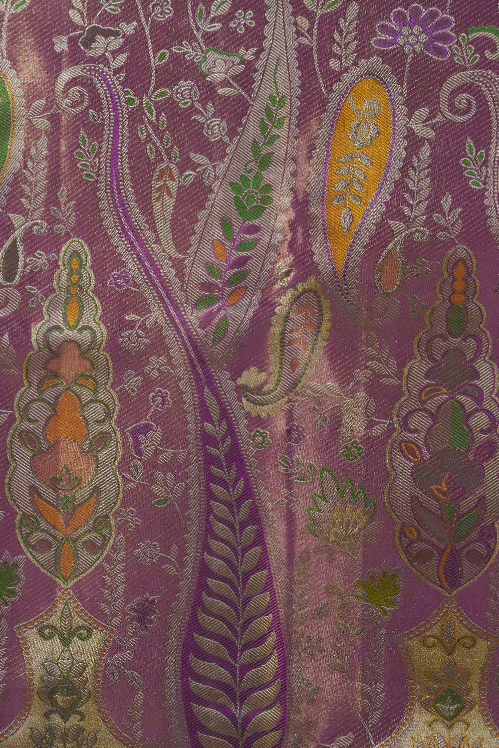 Image of Kanchipattu Tissue Lavender Saree
