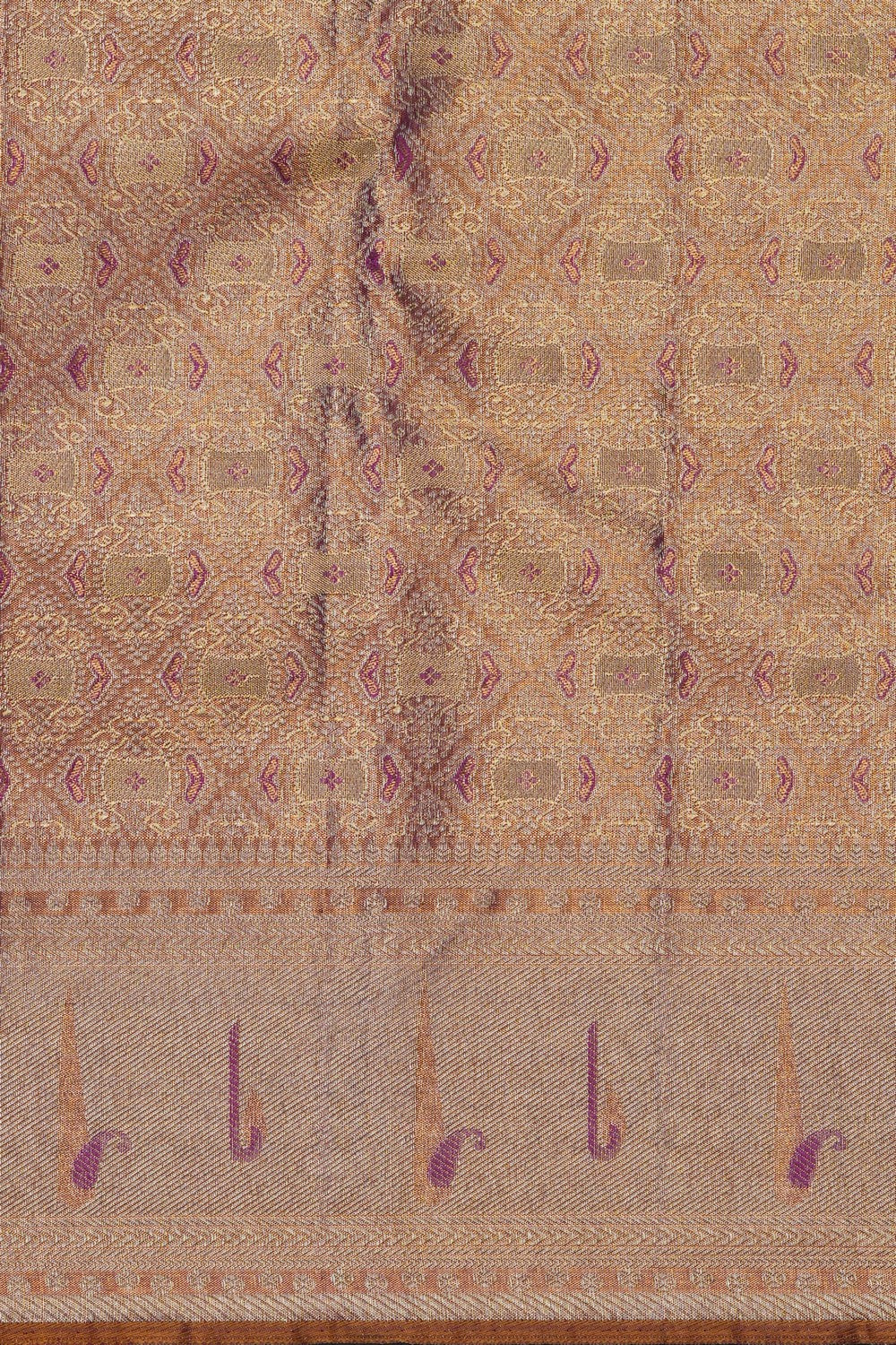 Image of Kanchipattu Tissue Lavender Saree