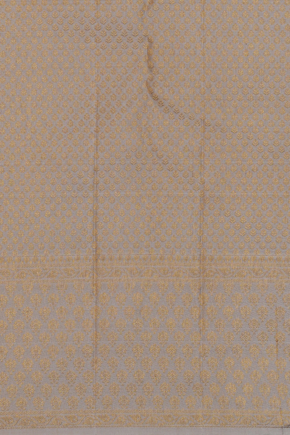 Image of Kanchipattu Tissue Grey Saree