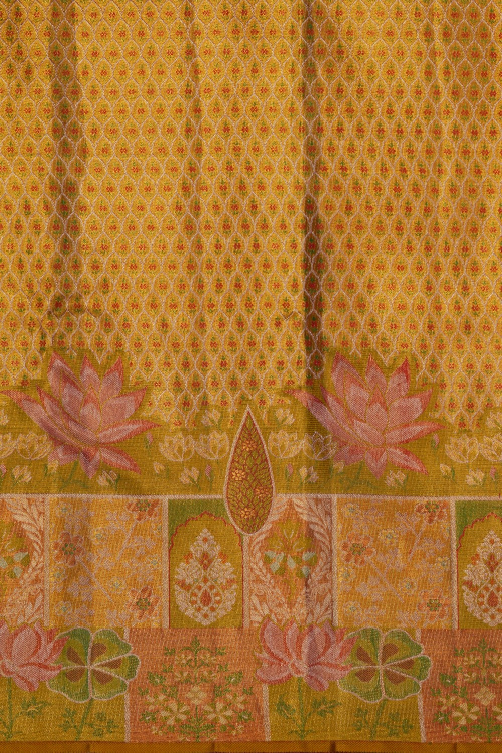 Image of Kanchipattu Tissue Light Brown Saree